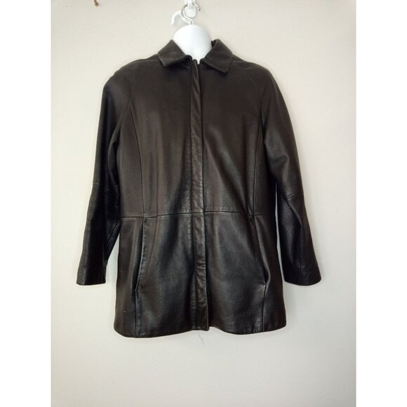 Worthington Men's Quilted Lined Leather Jacket Size Medium - Picture 1 of 6